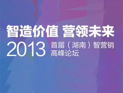 2013首屆（湖南）智營銷高峰論壇即將啟幕
